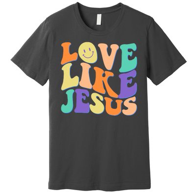 Retro 60s Love Like Jesus Premium T-Shirt