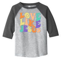 Retro 60s Love Like Jesus Toddler Fine Jersey T-Shirt