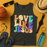Retro 60s Love Like Jesus Tank Top