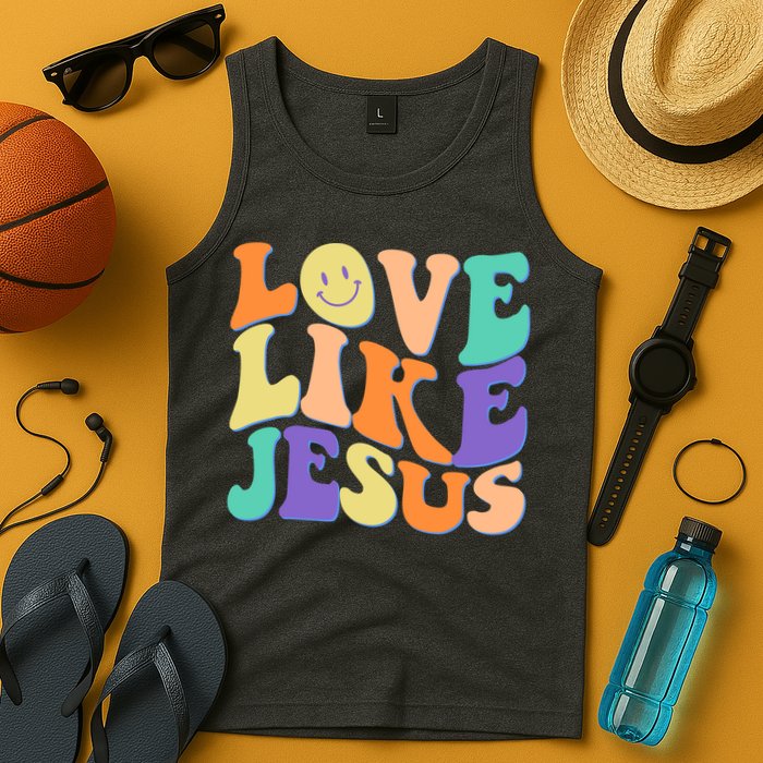 Retro 60s Love Like Jesus Tank Top
