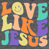 Retro 60s Love Like Jesus Tank Top