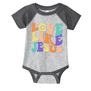 Retro 60s Love Like Jesus Infant Baby Jersey Bodysuit