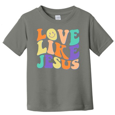 Retro 60s Love Like Jesus Toddler T-Shirt