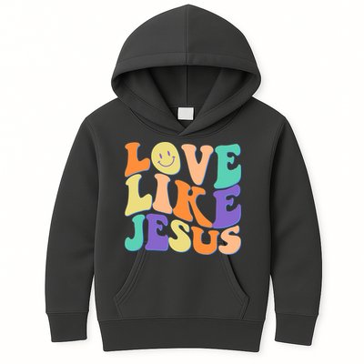 Retro 60s Love Like Jesus Kids Hoodie