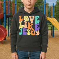 Retro 60s Love Like Jesus Kids Hoodie
