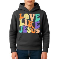 Retro 60s Love Like Jesus Kids Hoodie
