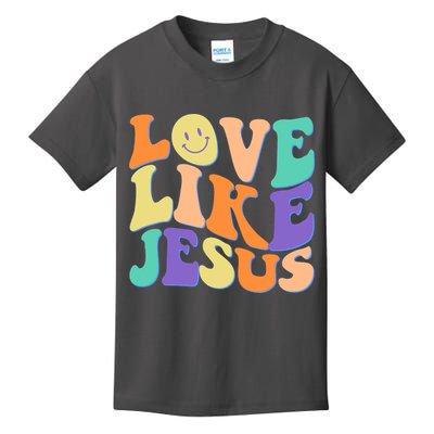 Retro 60s Love Like Jesus Kids T-Shirt