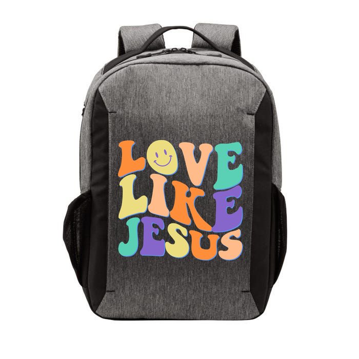 Retro 60s Love Like Jesus Vector Backpack
