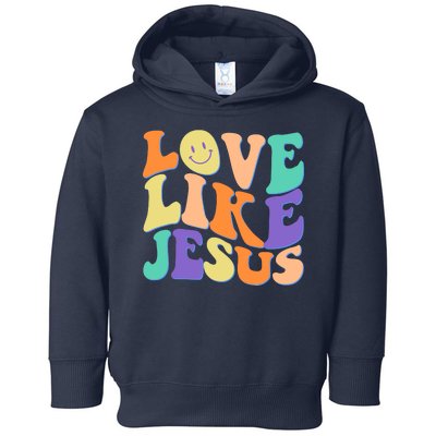 Retro 60s Love Like Jesus Toddler Hoodie