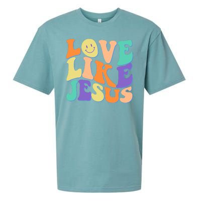 Retro 60s Love Like Jesus Sueded Cloud Jersey T-Shirt