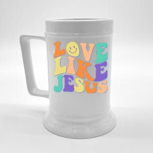 Retro 60s Love Like Jesus Beer Stein