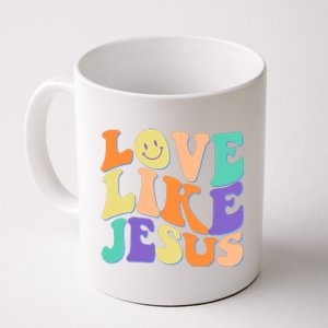 Retro 60s Love Like Jesus Coffee Mug