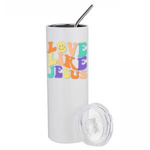 Retro 60s Love Like Jesus Stainless Steel Tumbler