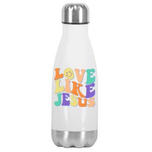 Retro 60s Love Like Jesus Stainless Steel Insulated Water Bottle