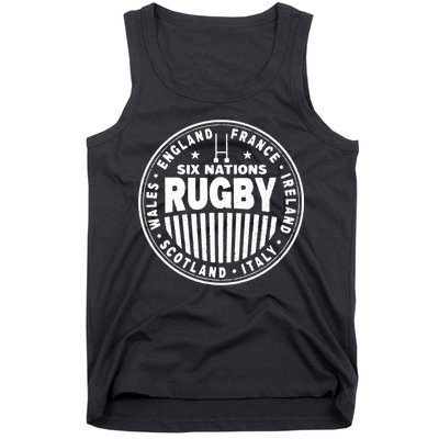 Rugby 6 Nations Rugby Vintage England France Ireland Wales. Tank Top
