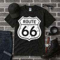 Route 66 Rustic Tall T-Shirt