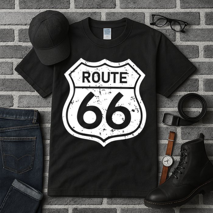 Route 66 Rustic Tall T-Shirt