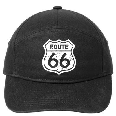 Route 66 Rustic 7-Panel Snapback Hat