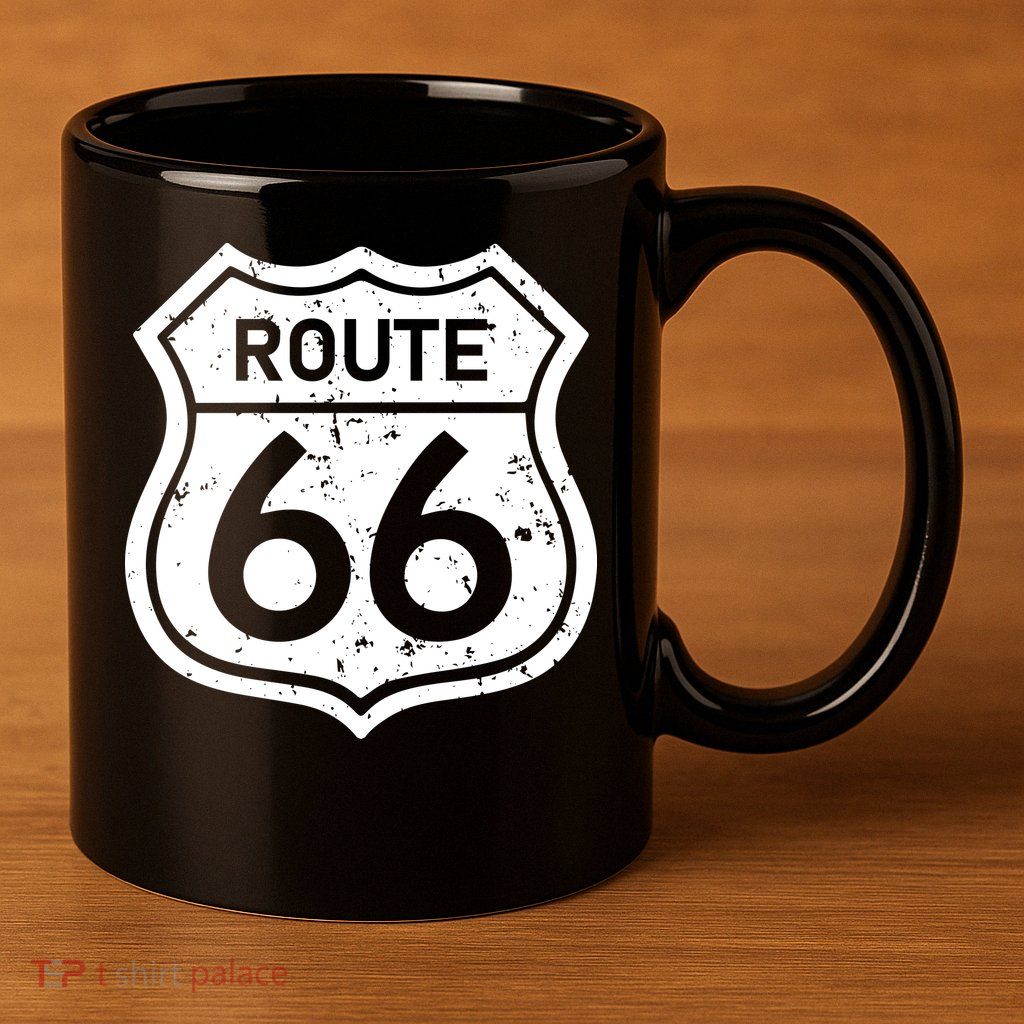 Route 66 Rustic 11oz C Handle Ceramic Mug