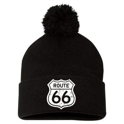 Route 66 Rustic Pom Pom 12in Knit Beanie