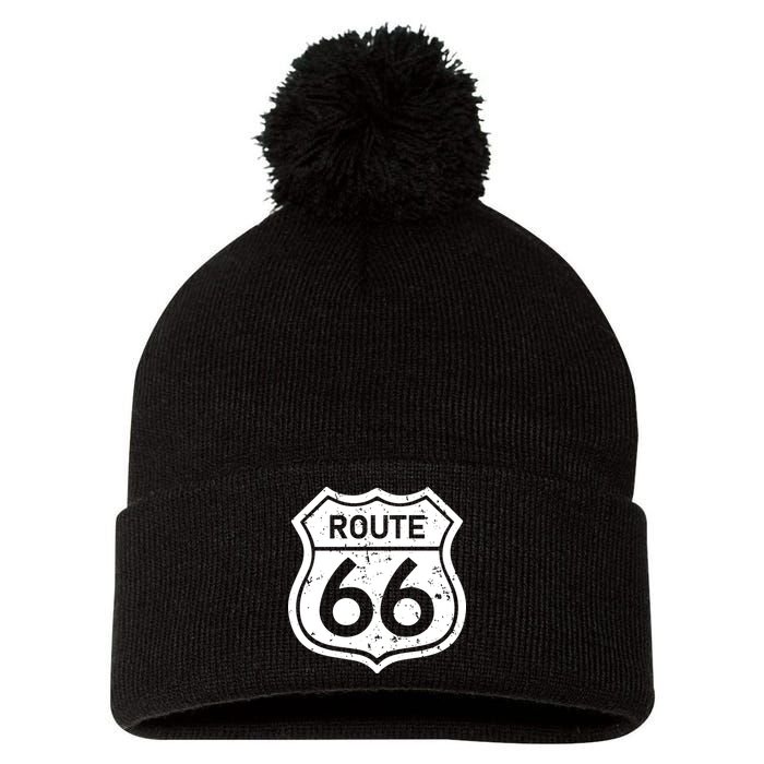 Route 66 Rustic Pom Pom 12in Knit Beanie
