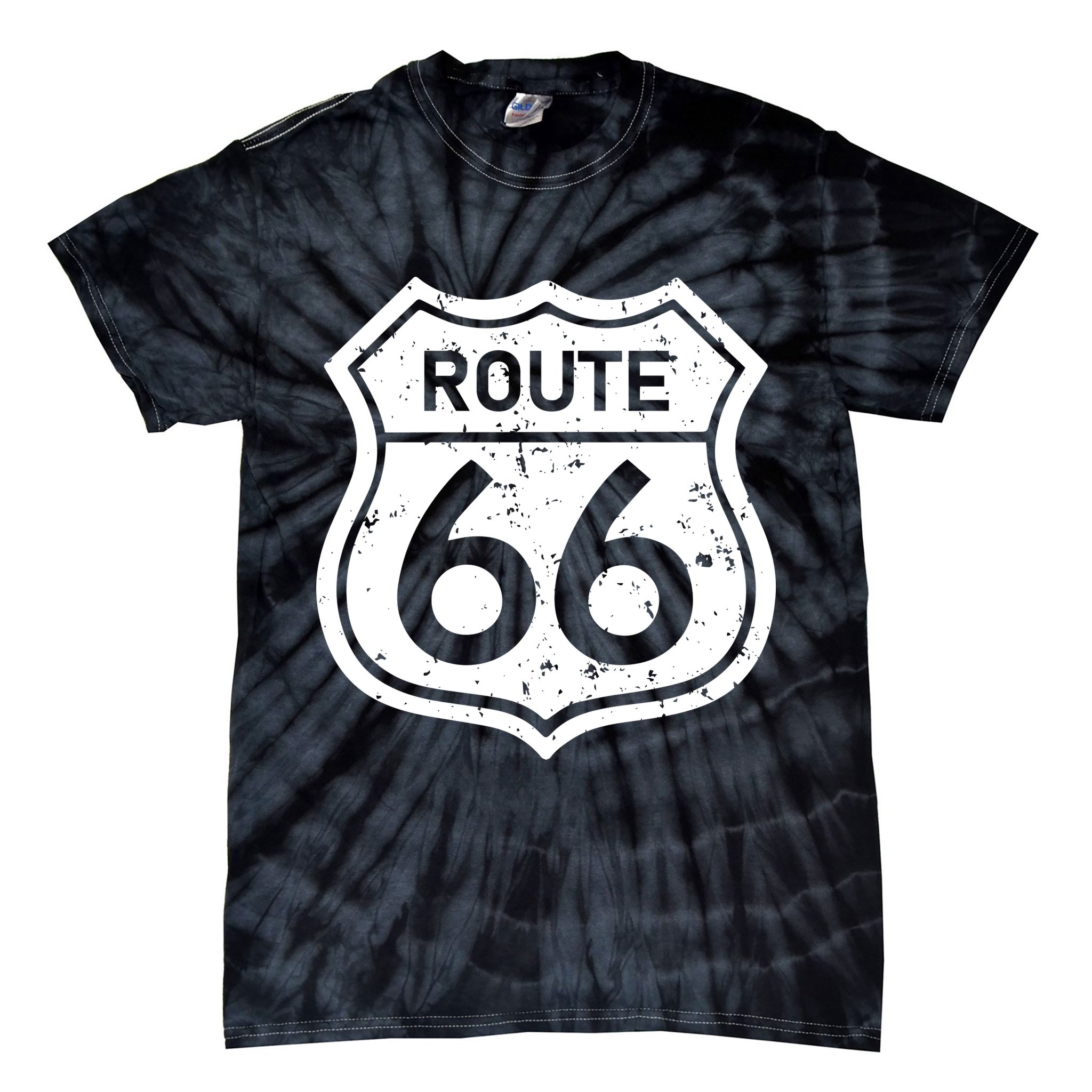 Route 66 Rustic Tie-Dye T-Shirt