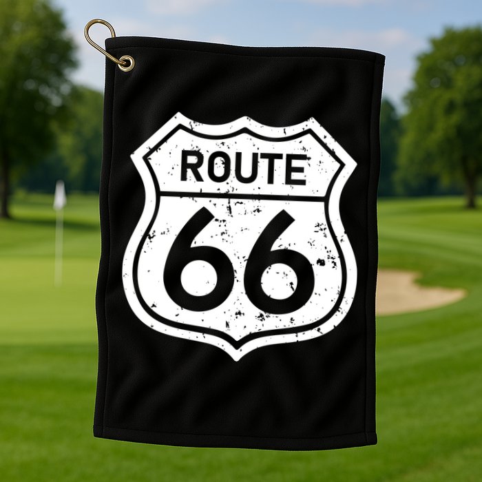 Route 66 Rustic Golf Towel