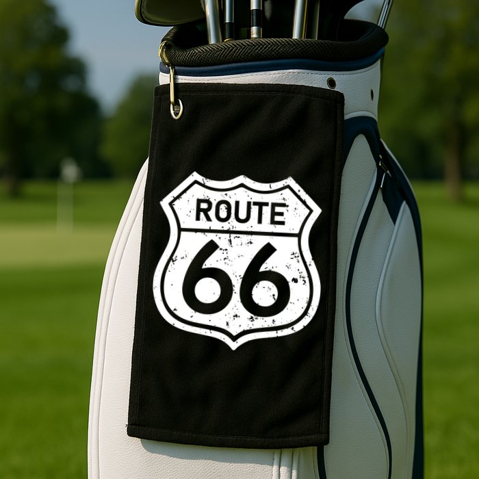 Route 66 Rustic Golf Towel