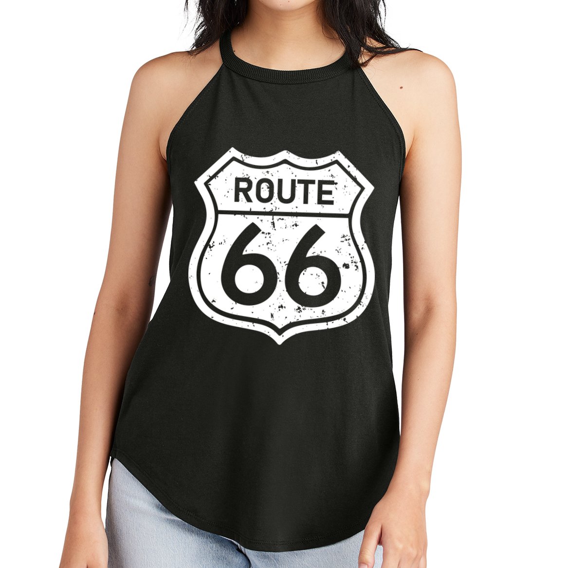 Route 66 Rustic Women's Perfect Tri Rocker Tank