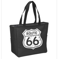 Route 66 Rustic Zip Tote Bag