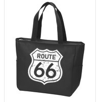 Route 66 Rustic Zip Tote Bag
