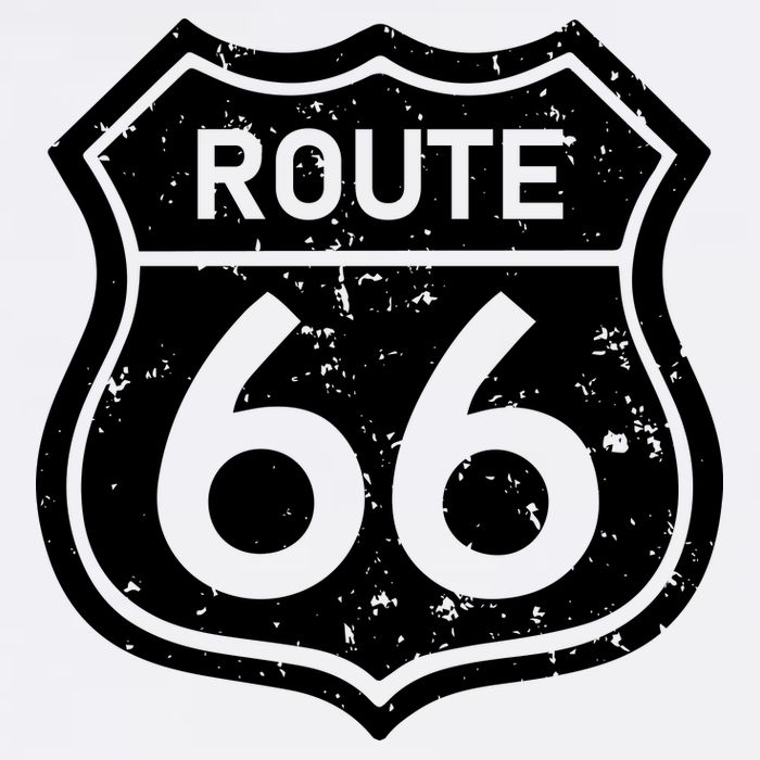 Route 66 Rustic Garment-Dyed Sweatshirt