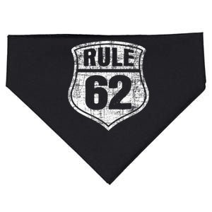 Rule 62 Sobriety Anniversary Recovery Sober Aa Na USA-Made Doggie Bandana