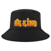 Retro 60s Sixties Flower Power Be Kind Wear Orange Cool Comfort Performance Bucket Hat