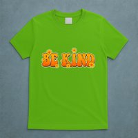 Retro 60s Sixties Flower Power Be Kind Wear Orange T-Shirt