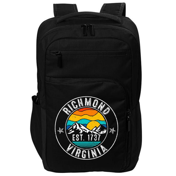 Retro 70s 80s Richmond Virginia Va Impact Tech Backpack