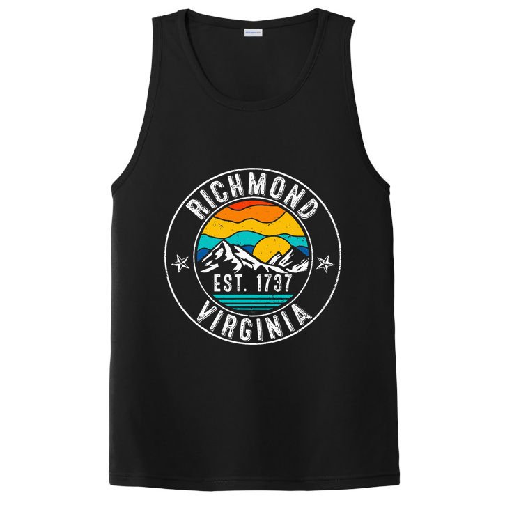 Retro 70s 80s Richmond Virginia Va PosiCharge Competitor Tank