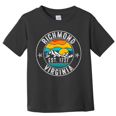 Retro 70s 80s Richmond Virginia Va Toddler T-Shirt