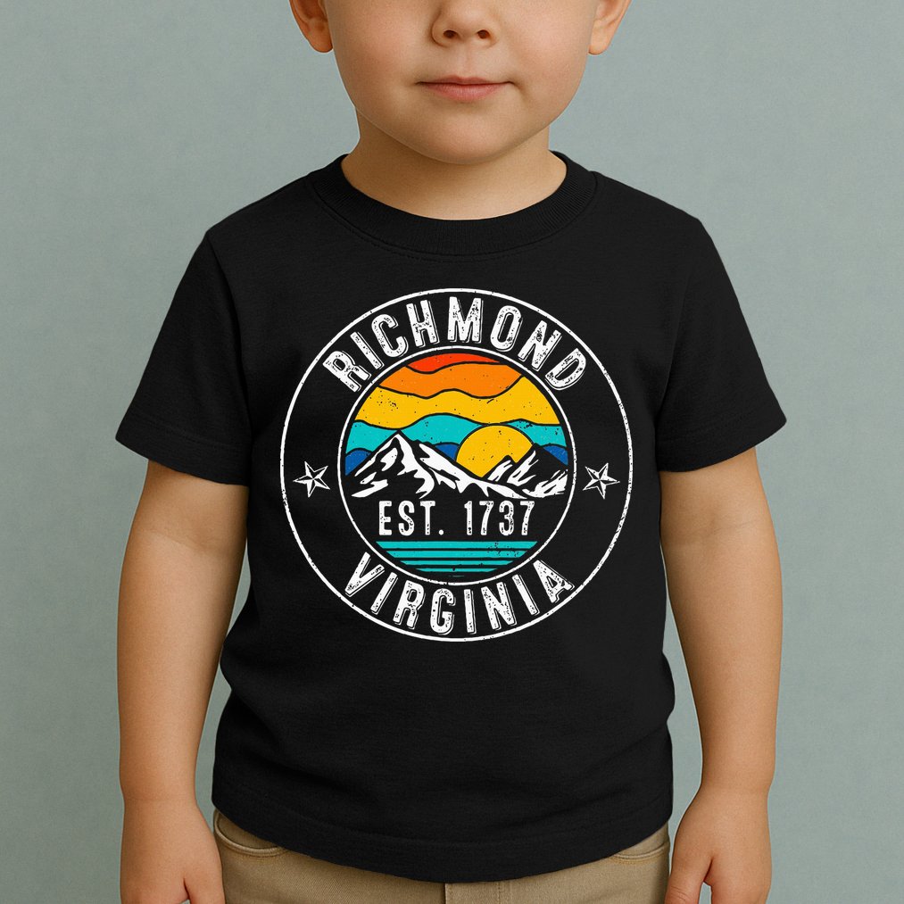 Retro 70s 80s Richmond Virginia Va Toddler T-Shirt