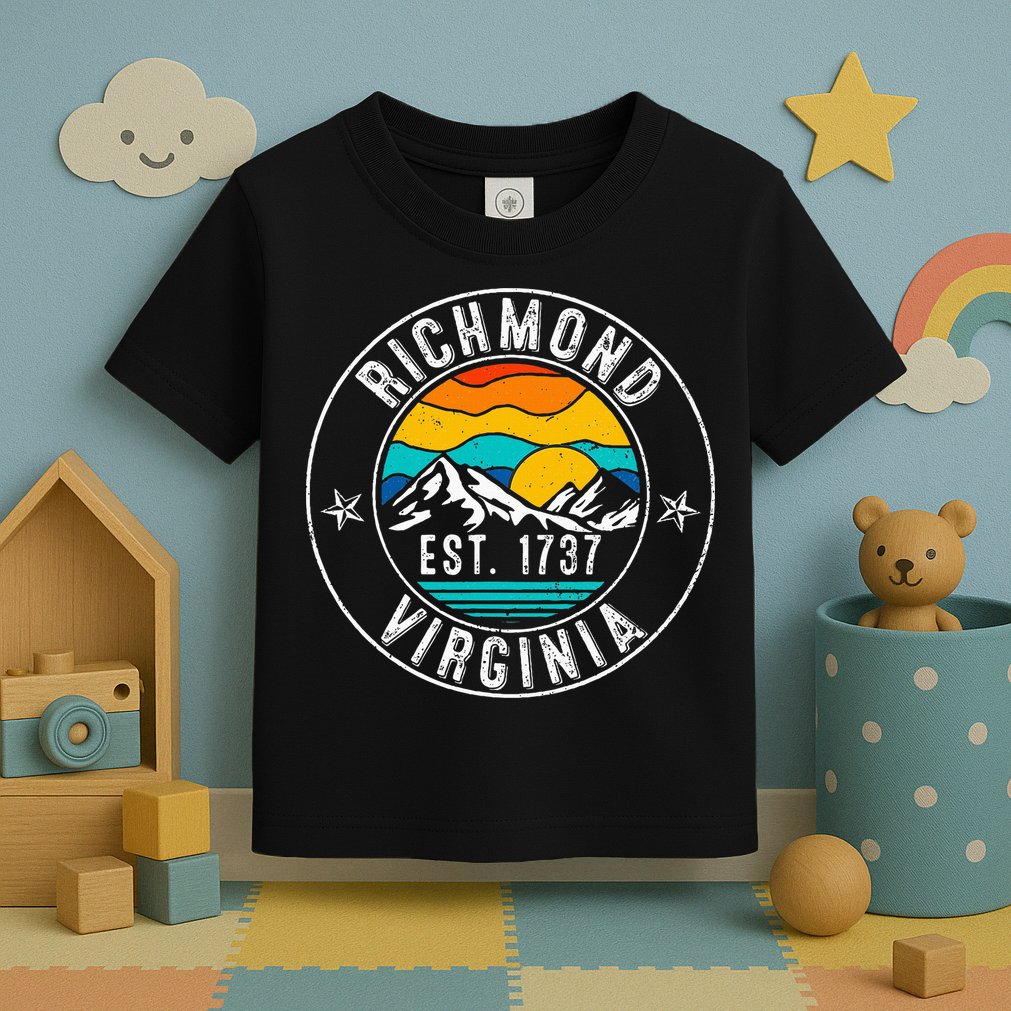 Retro 70s 80s Richmond Virginia Va Toddler T-Shirt