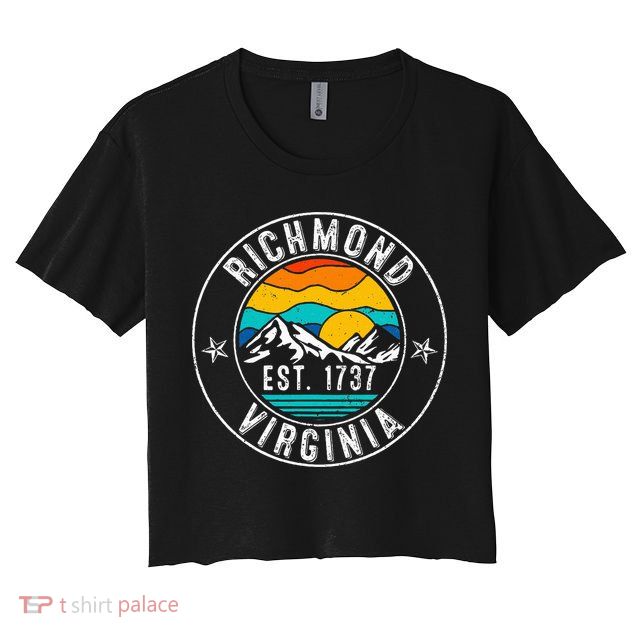 Retro 70s 80s Richmond Virginia Va Crop Top