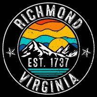 Retro 70s 80s Richmond Virginia Va Short Acrylic Beanie