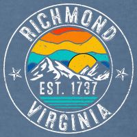 Retro 70s 80s Richmond Virginia Va Garment-Dyed Sweatshirt