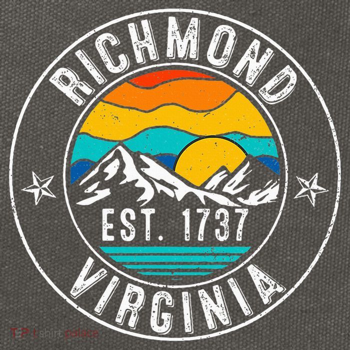 Retro 70s 80s Richmond Virginia Va Cotton Canvas Backpack