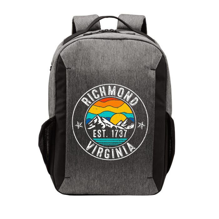 Retro 70s 80s Richmond Virginia Va Vector Backpack