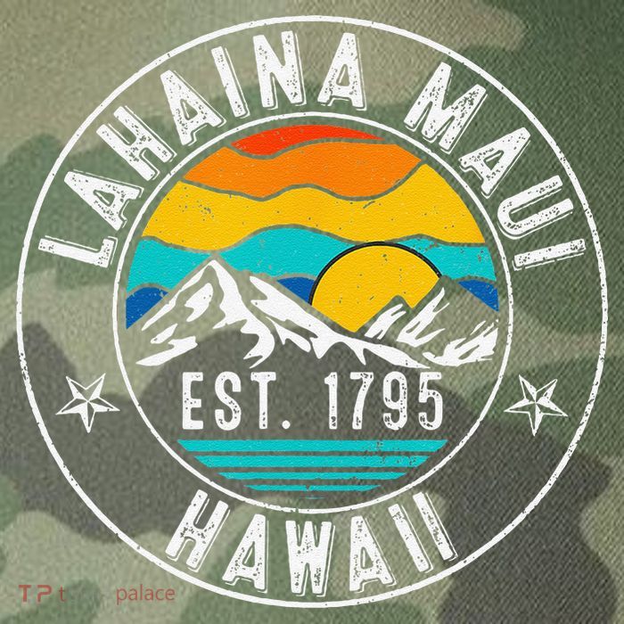 Retro 70s 80s Lahaina Maui Hawaii HI Legacy Tie Dye Trucker Hat