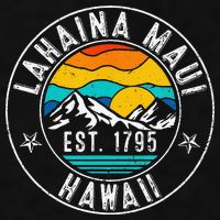 Retro 70s 80s Lahaina Maui Hawaii HI Ladies PosiCharge Tri-Blend Wicking Tank