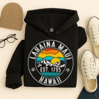 Retro 70s 80s Lahaina Maui Hawaii HI Hoodie