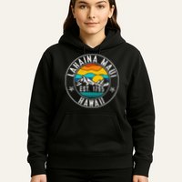 Retro 70s 80s Lahaina Maui Hawaii HI Hoodie