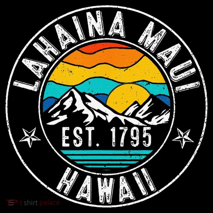 Retro 70s 80s Lahaina Maui Hawaii HI Sweatshirt